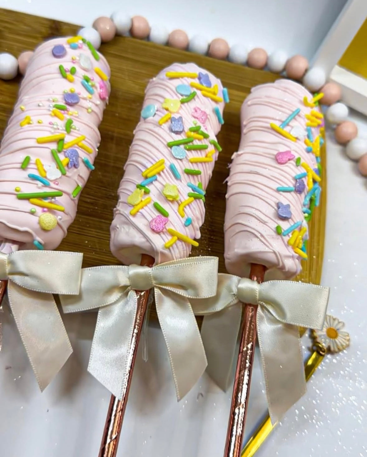 Chocolate covered marshmallow pop