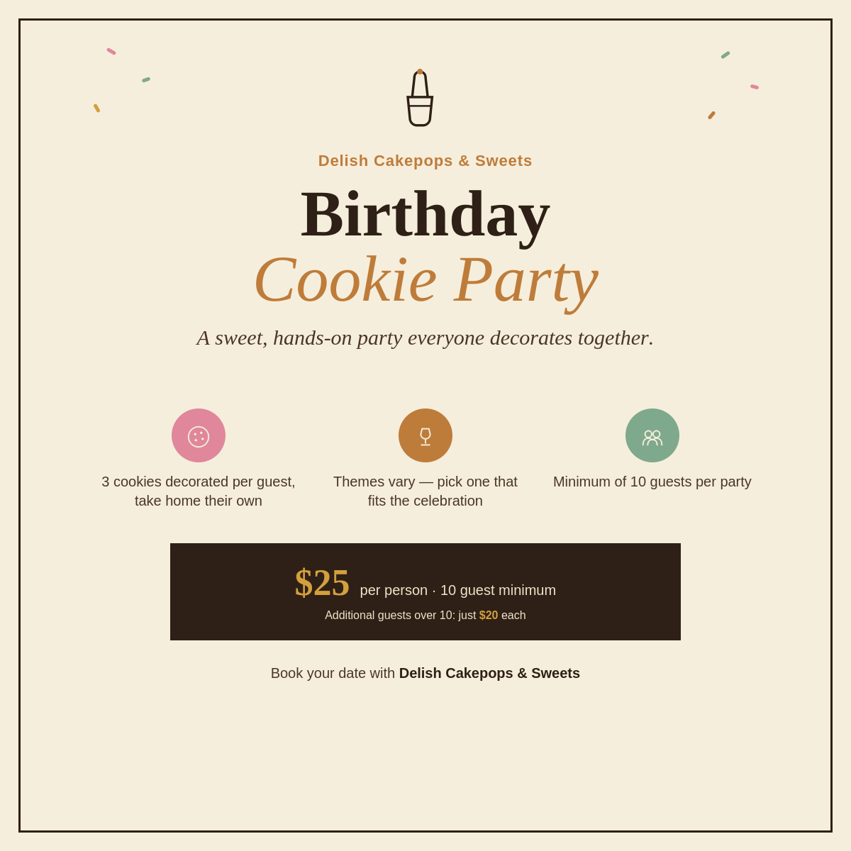 Private Cookie Decorating Event
