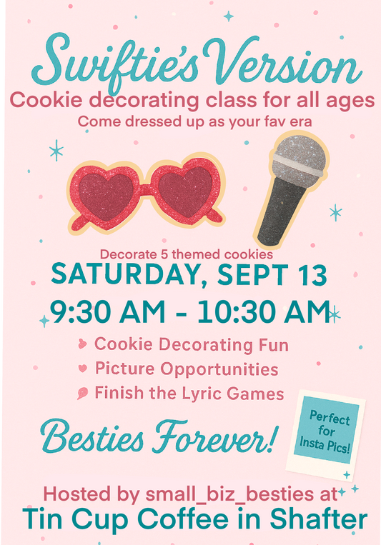 SHAFTER- Swiftie’s Version- Cookie Decorating Class